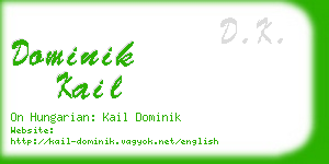 dominik kail business card
